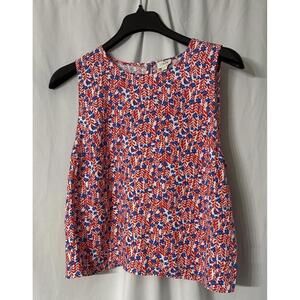 NWT J.Crew Womens Casual Sleeveless Floral‎ Tank Top Blouse Shirt Size XL